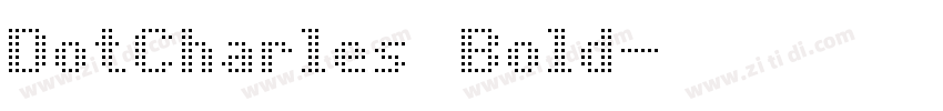 DotCharles Bold字体转换